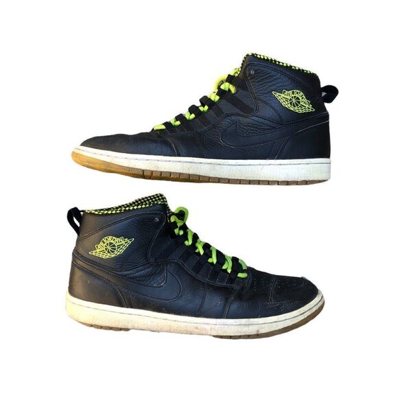 RARE 2013 Nike Air Jordan 1 Retro 94 Black Venom Gree Size 11.5 - Picture 9 of 16